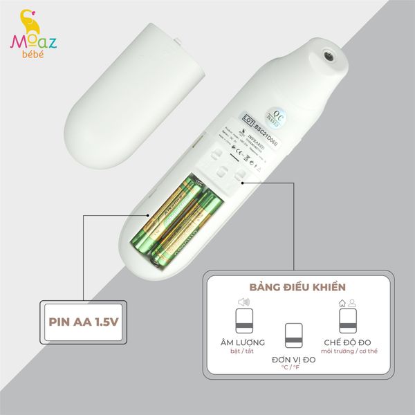 Nhiệt kế hồng ngoại Moaz BéBé MB - 024