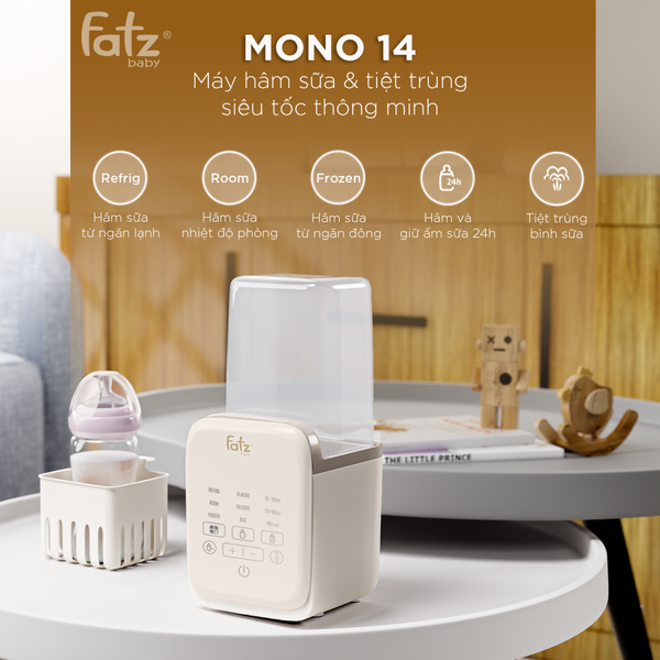 Máy Hâm Sữa Và Tiệt Trùng – Mono 14 – Fatzbaby FB3015KB