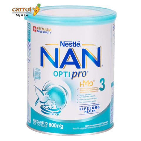 Sữa Nan Nga Số 3 800g Cho Bé Trên 1 Tuổi