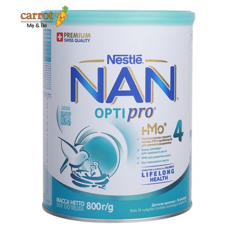 Sữa Nan Nga số 4 800g cho trẻ trên 18 tháng
