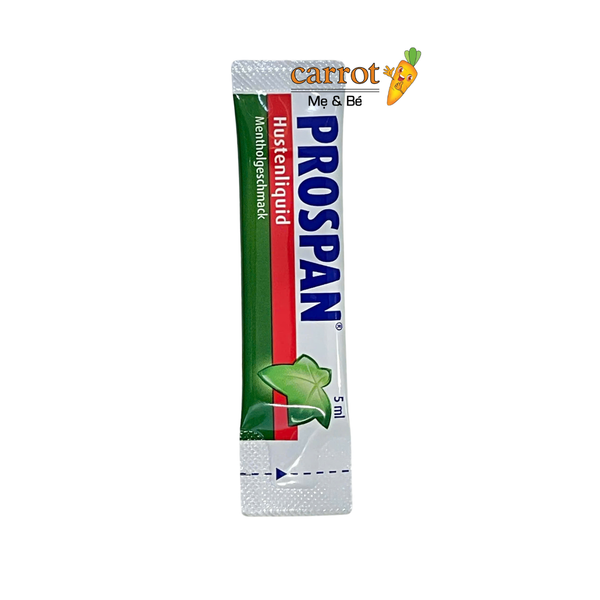 Siro ho Prospan Đức dạng gói (21 gói) cho bé từ 6 tuổi