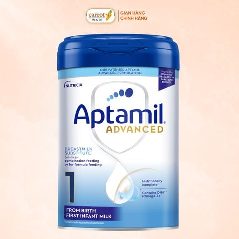 Sữa Aptamil Advanced số 1 của Anh 800g cho trẻ từ 0 - 6 tháng