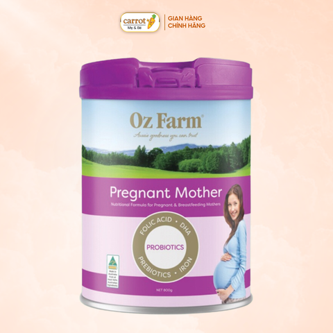 Sữa bầu Oz Farm Pregnant Mother Formula  Úc 900gram [DATE 2025], Dành Cho Bà Bầu Và Cho Con Bú