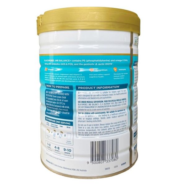 Sữa Bột Blackmore Balance+ 850G Dành Cho Bé Từ 1 -10 Tuổi