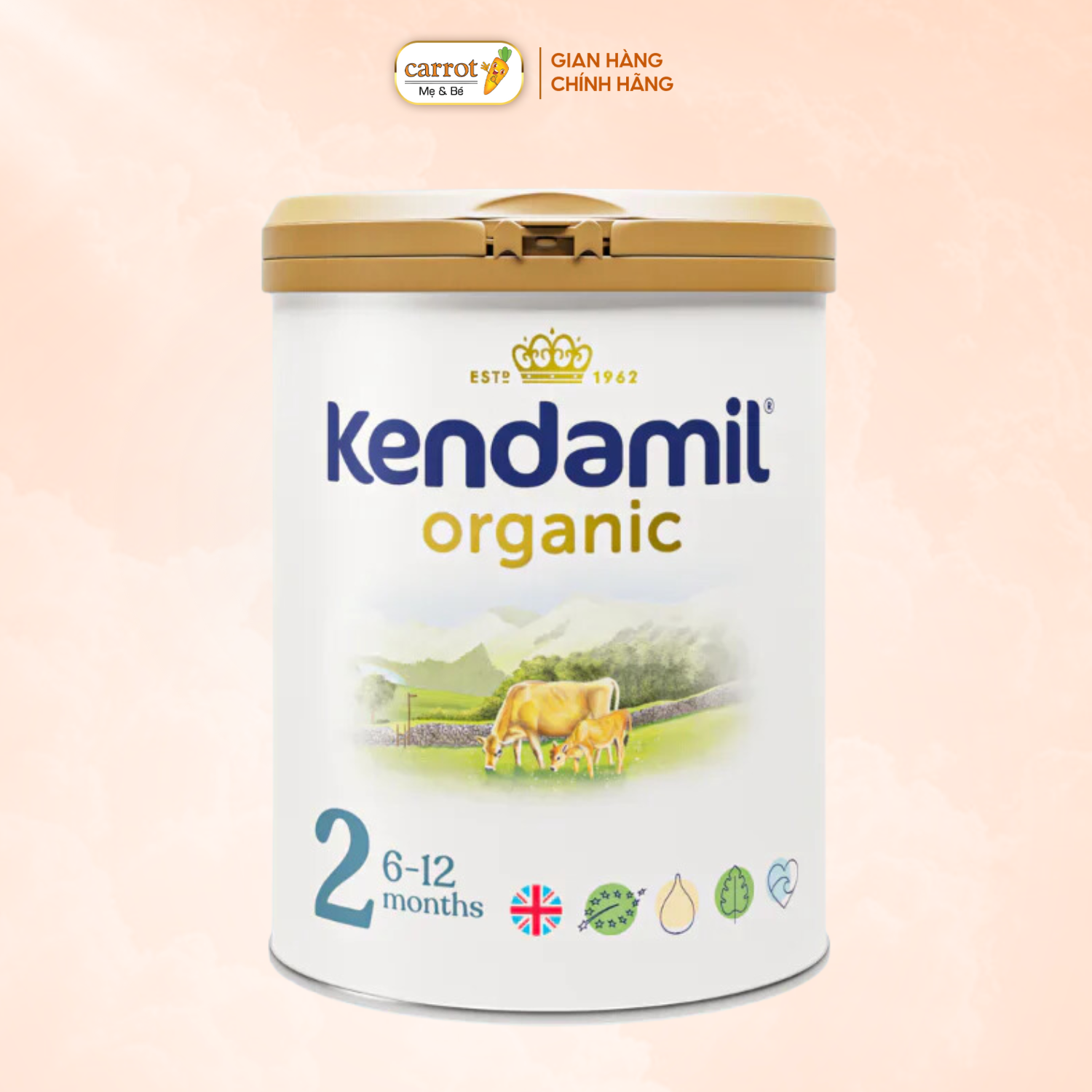 Sữa Kendamil Organic Số 800G (6-12 tháng) Chính Hãng Mẹ Và