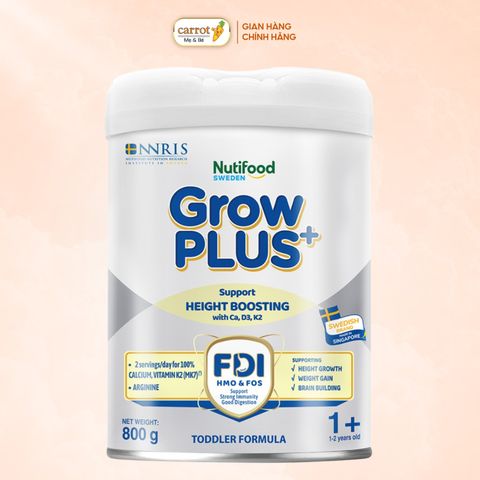 Sữa GrowPLUS+ 1+ (Bạc) 800g Cho Trẻ Trên 1 Tuổi