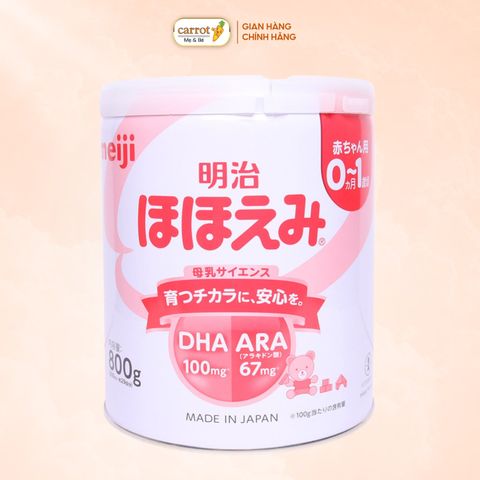 Sữa Meiji 0-1 nội địa Nhật 800g cho trẻ 0-12 tháng