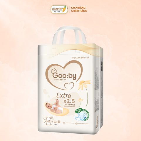 Tã - Bỉm dán Gooby Extra size Newborn 66 miếng (~5 kg)