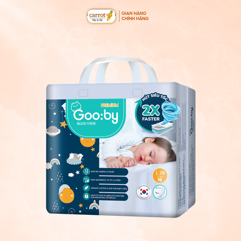 Tã - Bỉm quần Gooby Premium size L 28 miếng (9 - 14 kg)