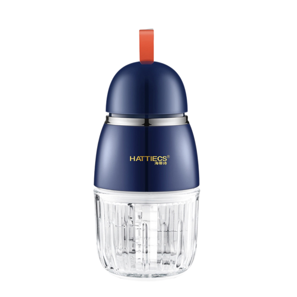 Máy Xay Cầm Tay Đa Năng Hattiecs HCP-A7 Với 8 Lưỡi Cối 300ML, Máy Xay Cháo, Thịt Cá