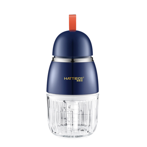 Máy Xay Cầm Tay Đa Năng Hattiecs HCP-A7 Với 8 Lưỡi Cối 300ML, Máy Xay Cháo, Thịt Cá