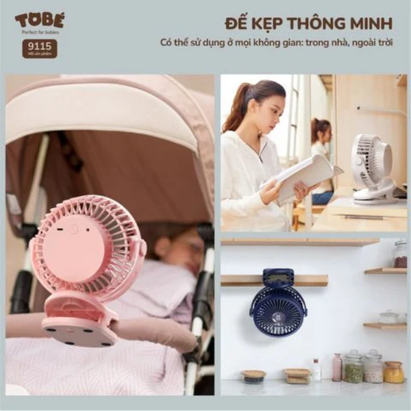 Quạt Tích Điện Mini Tobe 9115