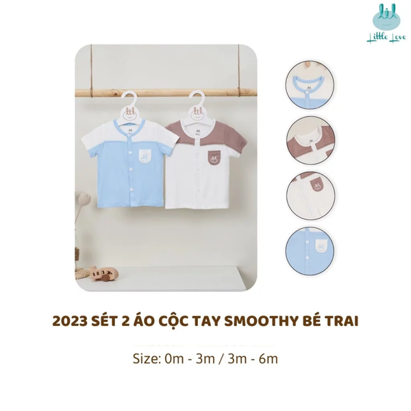 Combo 2 Áo Cộc Tay Smoothy Mềm Mịn Cho Bé Trai Và Bé Gái LiL Little Love
