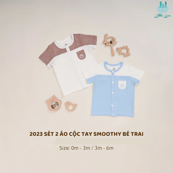 Combo 2 Áo Cộc Tay Smoothy Mềm Mịn Cho Bé Trai Và Bé Gái LiL Little Love