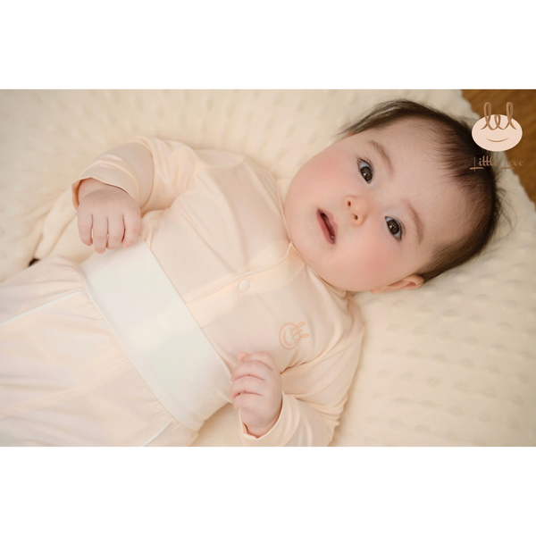 Bộ Sơ Sinh Cài Lệch Vải Smoothy Little Love Cho Bé Trai Bé Gái