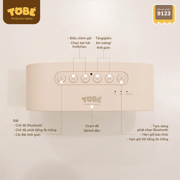 Máy tạo tiếng ồn trắng Tobe 9123