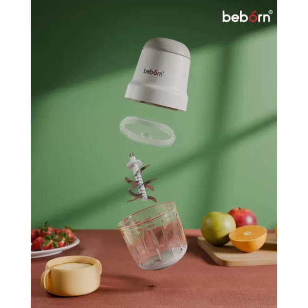 Máy xay ăn dặm đa năng Beborn FG01 Cối thủy tinh, lưỡi dao inox cao cấp