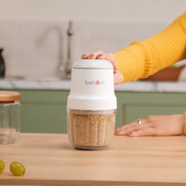 Máy xay ăn dặm đa năng Beborn FG01 Cối thủy tinh, lưỡi dao inox cao cấp