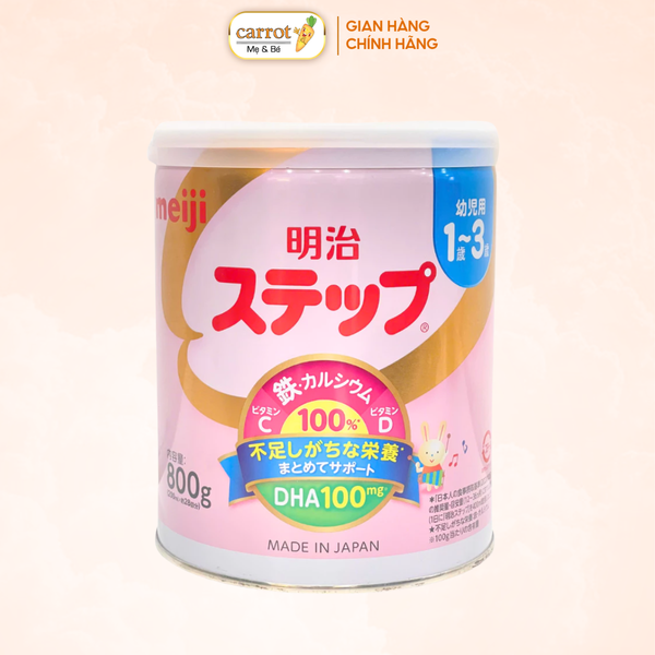 Sữa Meiji 1-3 nội địa Nhật 800g cho trẻ 1-3 tuổi
