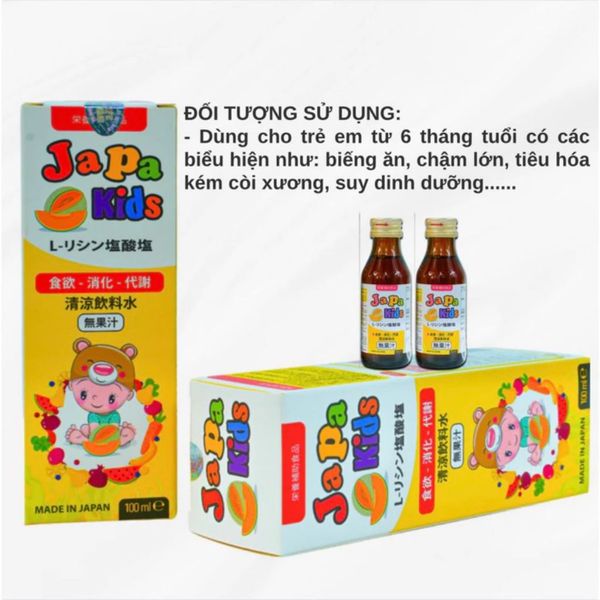 Siro Ăn Ngon Japa Kid Giúp Bé Ăn Ngon Ngủ Ngon Tăng Khả Năng Miễn Dịch Cho Bé, Japa Kid Chính Hãng