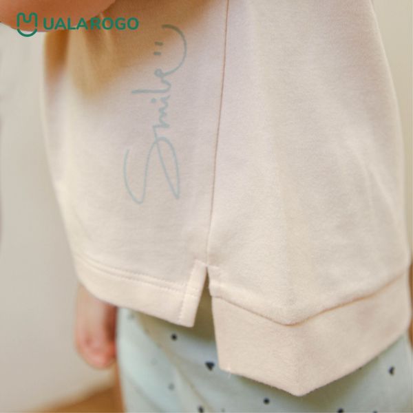 Bộ Dài Tay Thu Đông Nỉ Cotton Chấm Bi UalaRogo UR 3668 Cho Bé Từ 1-5Y