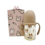 Bình Tập Uống Nước UBMom Họa Tiết Dung Tích 200ML, 280ML Có Hai Tay Cầm Cho Bé