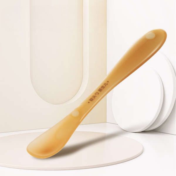 Set 2 Thìa Silicon Hàn Quốc Vàng, Thìa Ăn Dặm Cho Bé