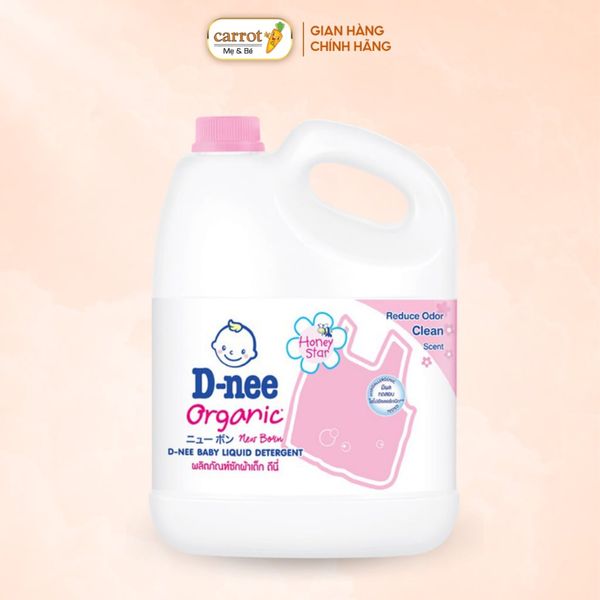 Nước Giặt Quần Áo Em Bé Dnee 3000ml, Nước Giặt Xả Cho Trẻ Em An Toàn - Siêu Thị Mẹ Và Bé Carrot
