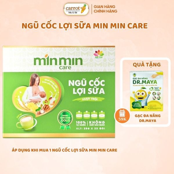 Ngũ Cốc Lợi Sữa Min Min Care 38 Loại Hạt Hàng Chính Hàng