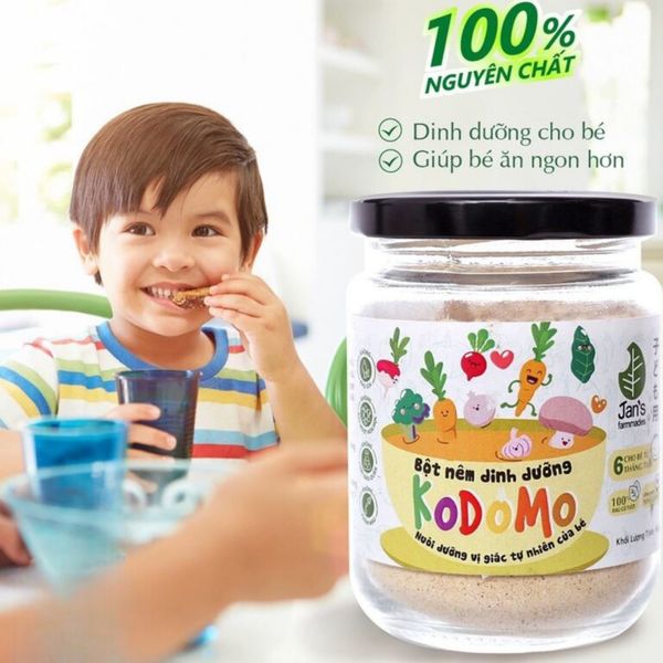 Hạt Nêm Rau Củ KODOMO 90G, Hạt Nêm Dinh Dưỡng Ăn Dặm Cho Bé Từ 6M