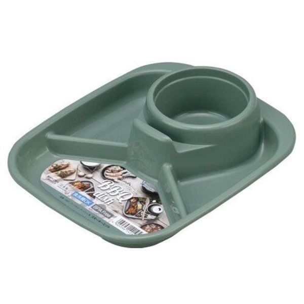 Khay Nhựa 4 Ngăn BBQ Dish, Khay Ăn Dặm Cho Bé