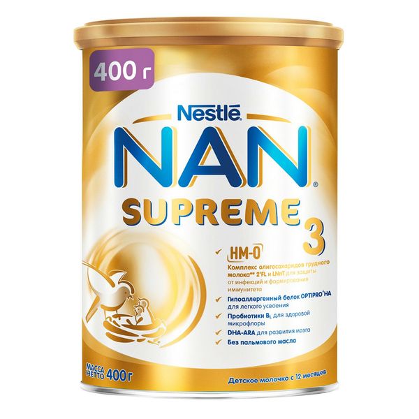 Sữa Bột NAN Supreme HMO Nga, Số 1 và Số 3, 400g, 800g