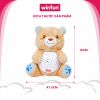 Gấu Bông Winfun Ru Ngủ Có Âm Thanh, Đèn chiếu trăng sao hình gấu Winfun 0825 Cho Bé Từ 0M