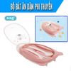 Bộ Bát Ăn Dặm AAG Có Thìa Và Nĩa, Bát Ăn Dặm Phi Thuyền Hàn Quốc Cho Bé