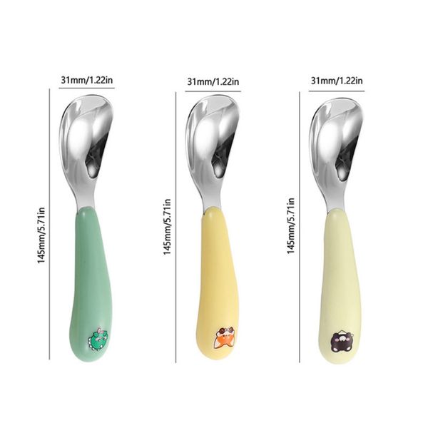 Thìa Inox Sus 316 Có Hộp Đựng, Thìa Chất Liệu Inox Không Gỉ, Muỗng Tập Ăn Cho Bé,  Đủ Màu