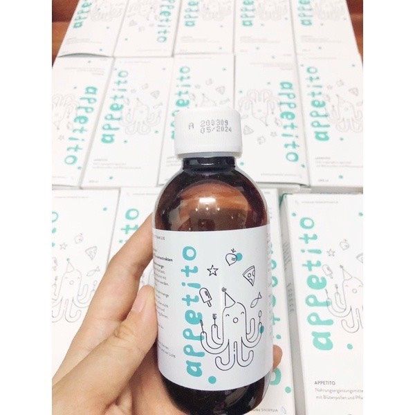 Siro Cho Trẻ Biếng Ăn Appetito Đức Lọ 200ML Cho Bé 6M+