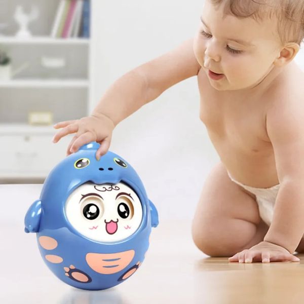 Đồ Chơi Lật Đật Lắc Chuông Cho Bé, Lật Đật Cute Tumbler Aiyingle 12M+
