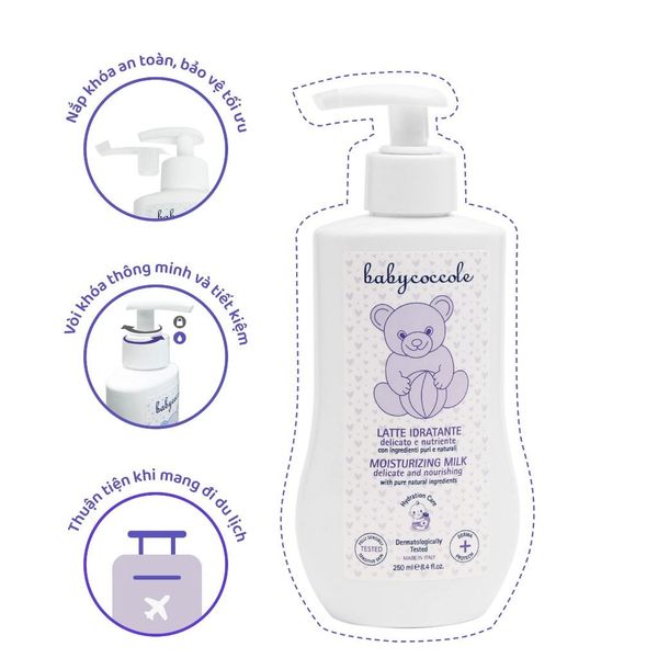 Sữa dưỡng ẩm chiết xuất hạnh nhân Babycoccole 0M+ Siêu Thị Mẹ Và Bé Carrot