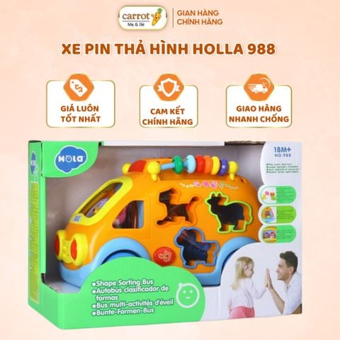 Xe Ô Tô Pin Thả Hình Khối Holla, Xe Đồ Chơi Cho Bé
