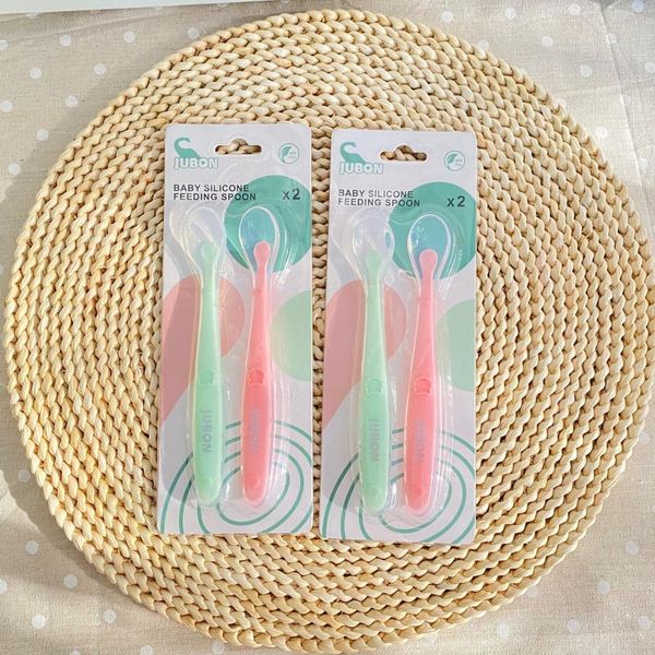 Thìa Ăn Dặm SILICON JUBON Cho Bé