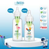 Bình Sữa Dr.Brown's Thủy Tinh Cổ Hẹp 120ML, 250ML Option