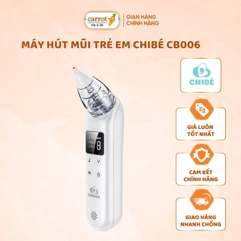 Máy Hút Mũi Cầm Tay Cho Trẻ Em CHIBÉ - 2 Đầu Hút, 9 Cấp Độ Sạch Mũi - 850mAh