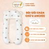 Gối Chặn Chữ U Cho Bé Sơ Sinh Anchee, Vải Thun Gân Anchee Cao Cấp Làm Gối Ôm Gối Chặn, Gối Chống Méo Đầu