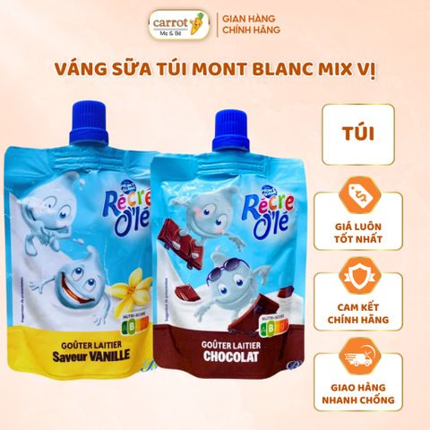 Váng Sữa Túi Mont Blanc Mix Vị Socola, Vani