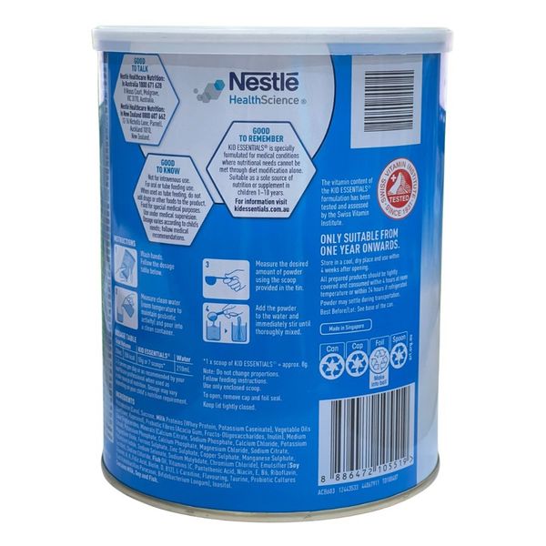 Sữa Kid Essentials Úc 800g Cho Trẻ 1 - 10 Tuổi