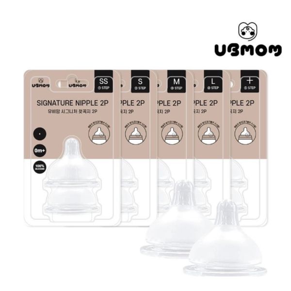 Núm Ti Bình Sữa UBMOM Hàn Quốc Đủ Size S, M, L, + Cho Bé