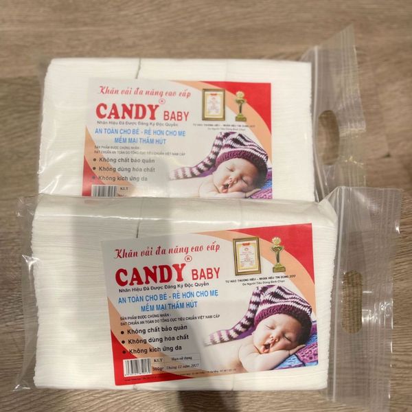 Khăn Vải Cao Cấp Canday Baby - 300G, Khăn Vải Khô Đa Năng Cho Bé