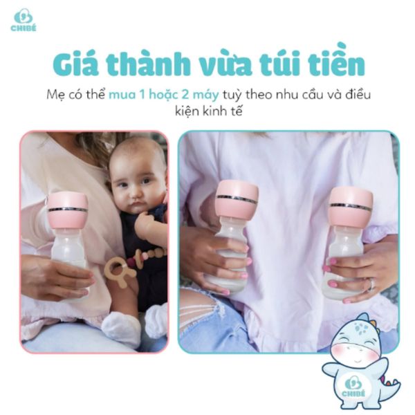 Máy Hút Sữa Không Dây ChiBé Momi 3 CB025 Với 3 Chế Độ, 9 Cấp Độ Hút