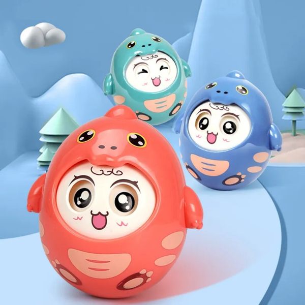 Đồ Chơi Lật Đật Lắc Chuông Cho Bé, Lật Đật Cute Tumbler Aiyingle 12M+