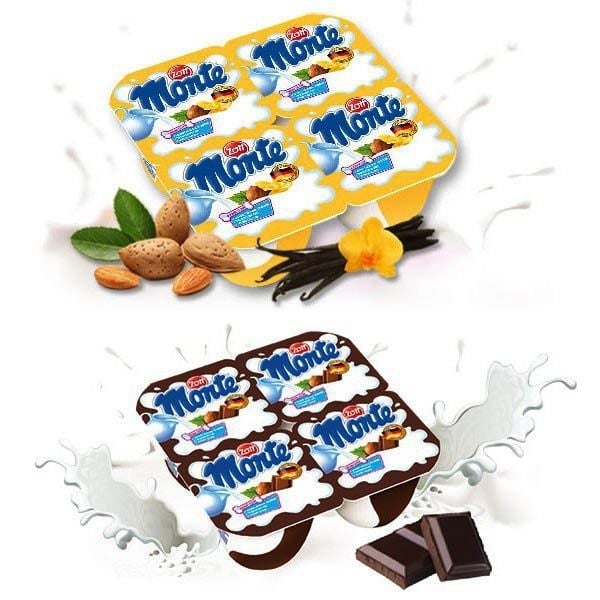 Váng Sữa Monte Cho Bé - Ngọt Ngào, Đậm Đà - 2 Hương Vị